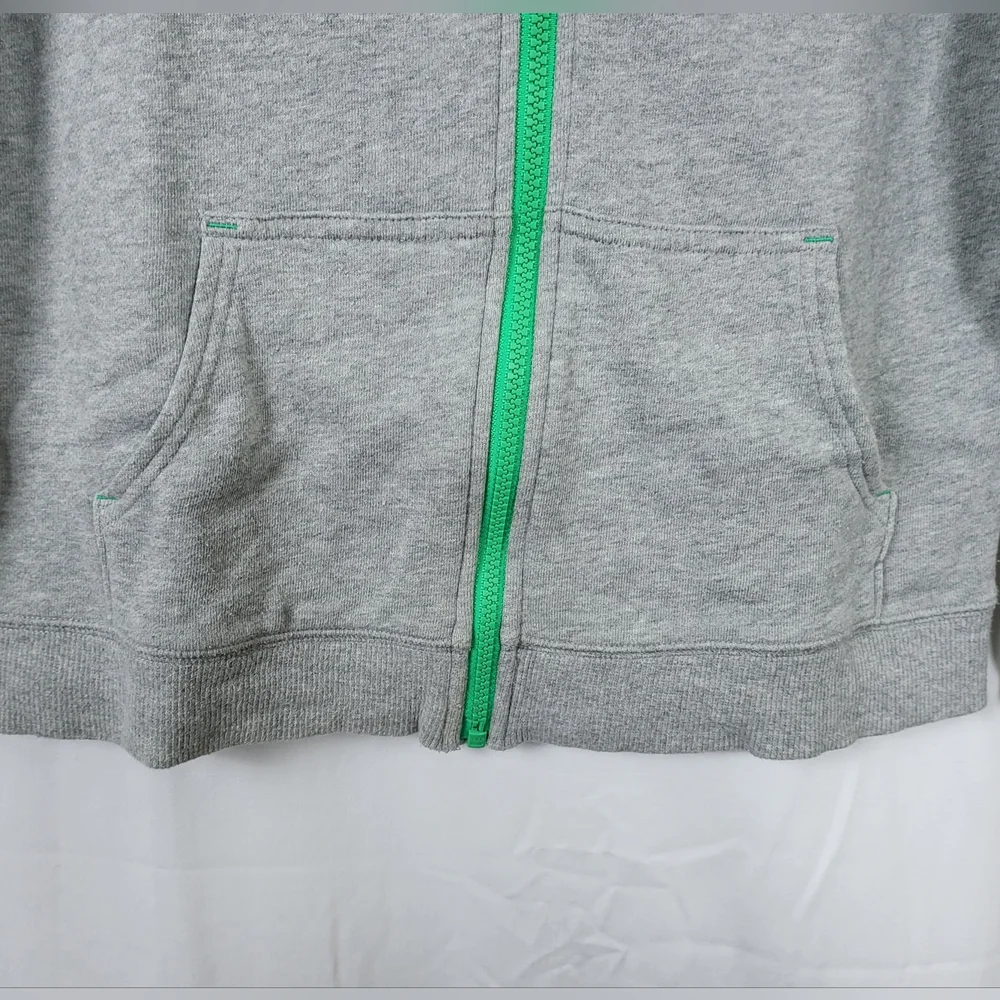 Gymboree Boys Gray Blue Green Dinosaur Spike Full Zip Hoodie‎ Hello Dino Sz 12